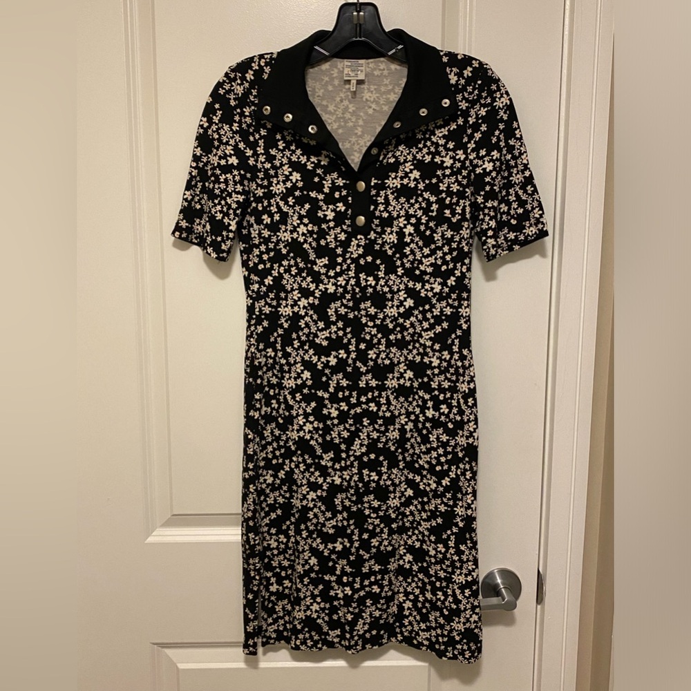Baum Und Pferdgarten Jace Floral Collar Shirt Dress XS Black White - Picture 4 of 15